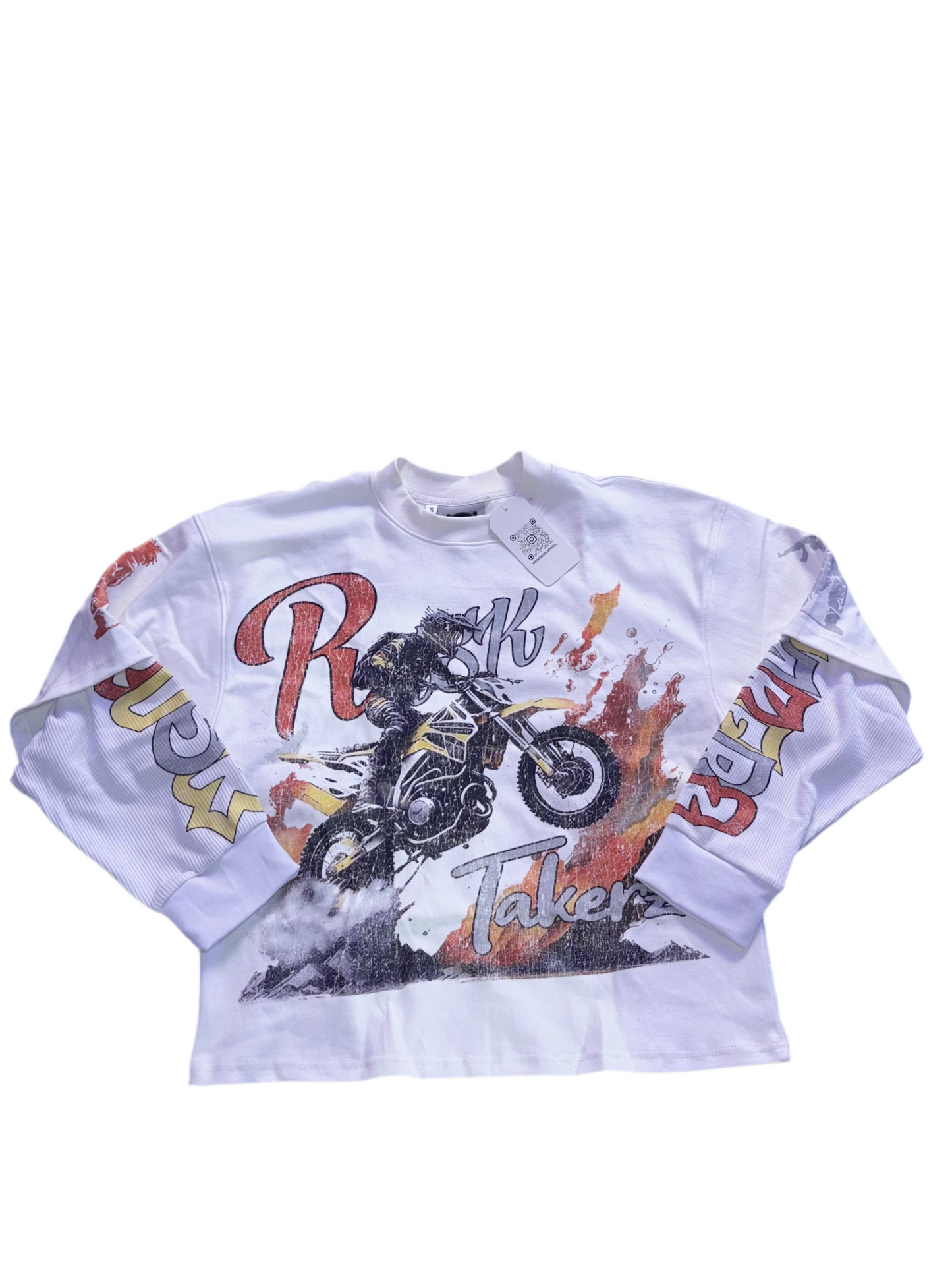 “White“ MOTOSPORT Doubled Sleeved Tee